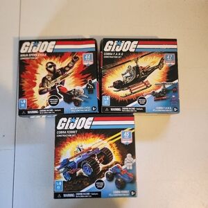 GI Joe Building Toys Lot New In Box Toy Gifts For Boys Kids NWT Army Vehicles